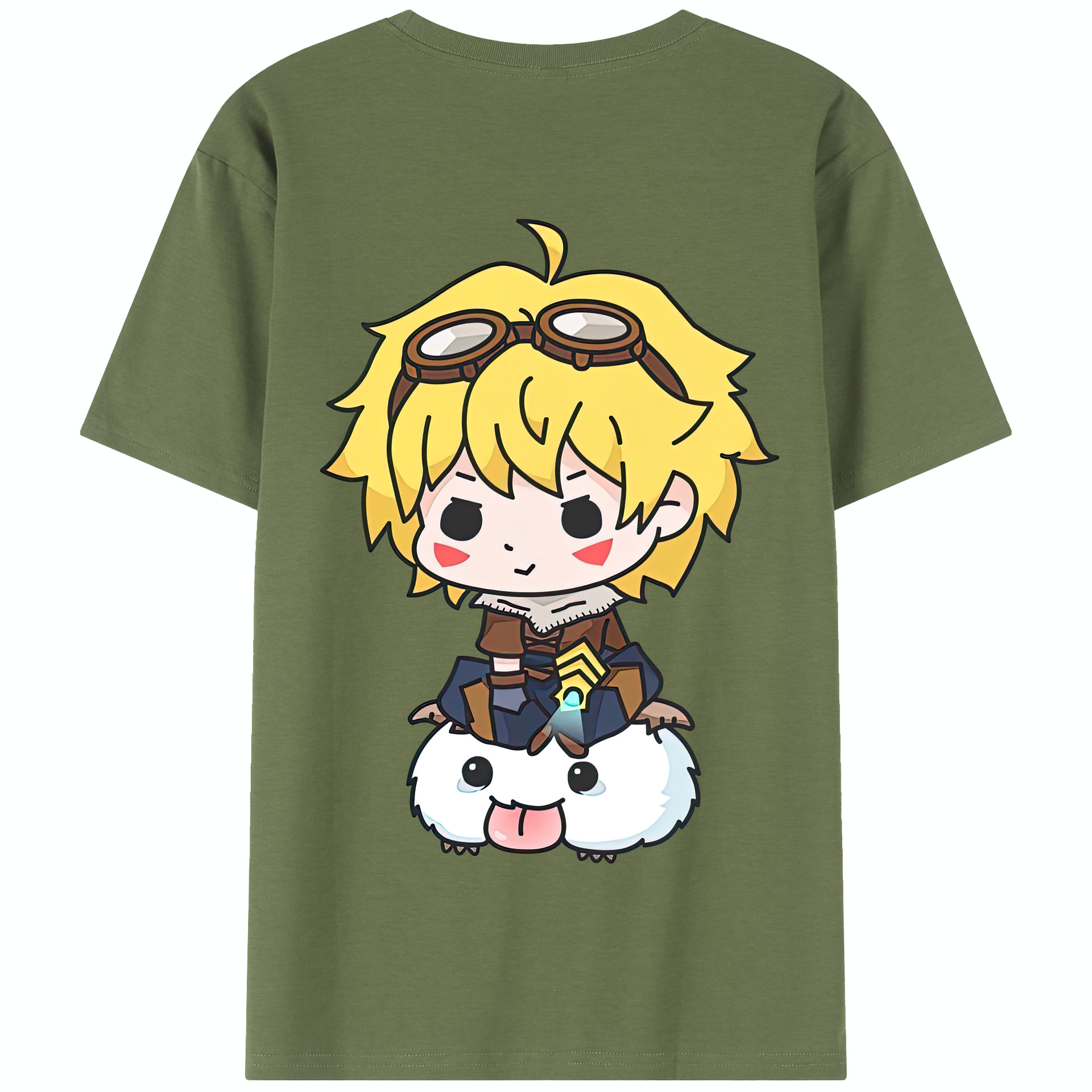 リーグ・オブ・レジェンド League of Legends LOL 綿100％半袖Tシャツ（背面プリント）
